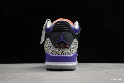 Hyperoad BLACK RETRO 3 - JORDAN PURPLE COURT 0912